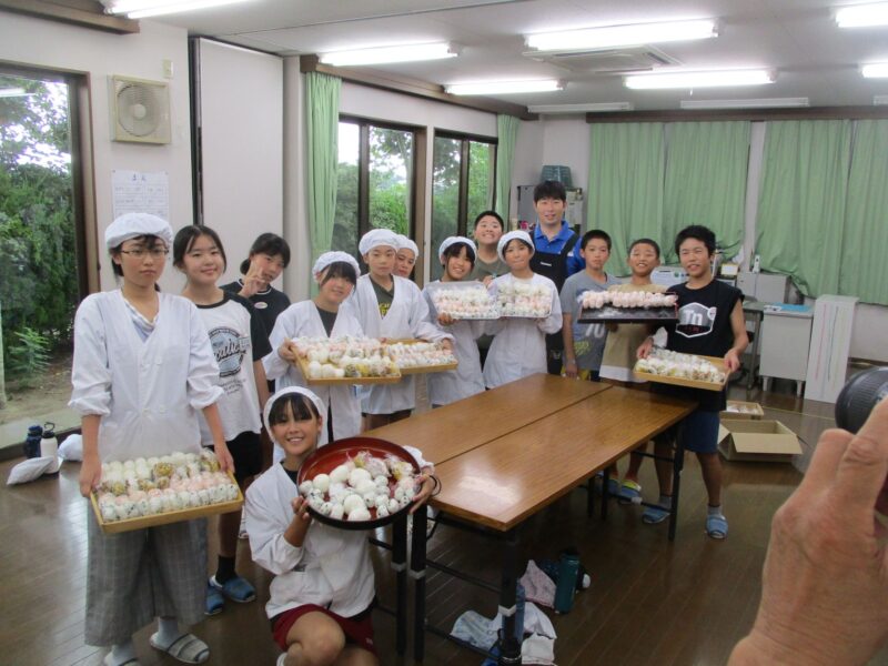 新米でおにぎり！最高！！